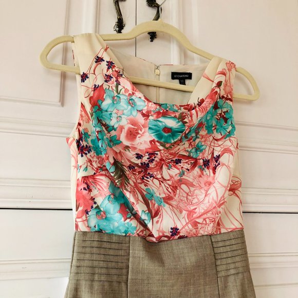 Beautiful Le Château Made-in-Canada Cowl Neck Midi Lined Pencil Dress XXS - Picture 6 of 16